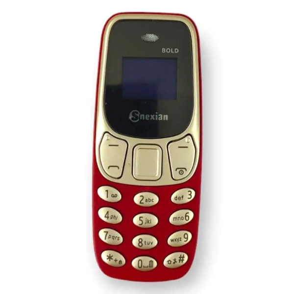 Snexian Bold 777 Dual Sim Mobile Phone With Bluetooth Dialer Polymer Battery (Red)