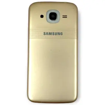 Samsung J2 2016 SM-J210F Full Complete Housing/Body Panel/Cabinet With Back Panel, Mid Frame & Volume Button (Gold)