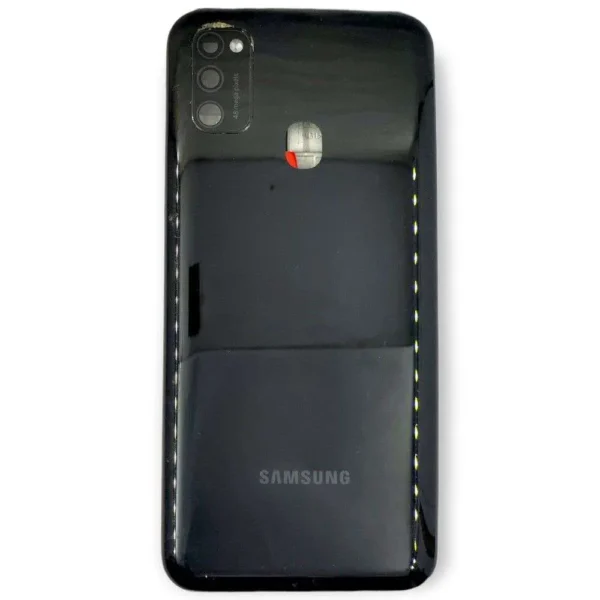 Samsung M21 SM-M215F Full Complete Housing/Body Panel/Cabinet With Back Panel, Mid Frame & Volume Button (Black)