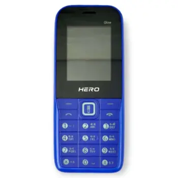 LAVA Hero Glow Keypad Mobile Phone & Dual Sim Support Mobile Phone & 1.8 inch Screen Size With Battery Backup Of 800mAh (Blue)
