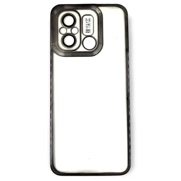 Redmi 11A/12C CD Chrome Cover/Mobile Back Cover/Protection Case/TPU (Black)