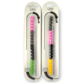 Cable Protector Silicone Spiral Charger & Data Cable Protector (Pack Of 2 Pieces)