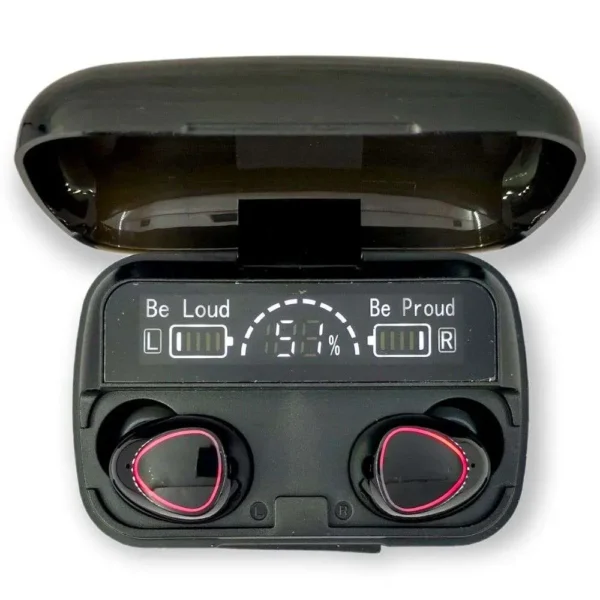 M10 V5.3 BT Wireless Bluetooth Earbuds Headset & Newest Digital Indicator & True Wireless Bluetooth Headset (Black, in The Ear)