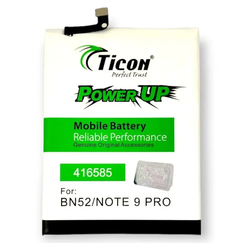 MI Note 9 Pro BN-52 Mobile Ticon Li-ion Battery With 5020mAh Capacity/3.85V