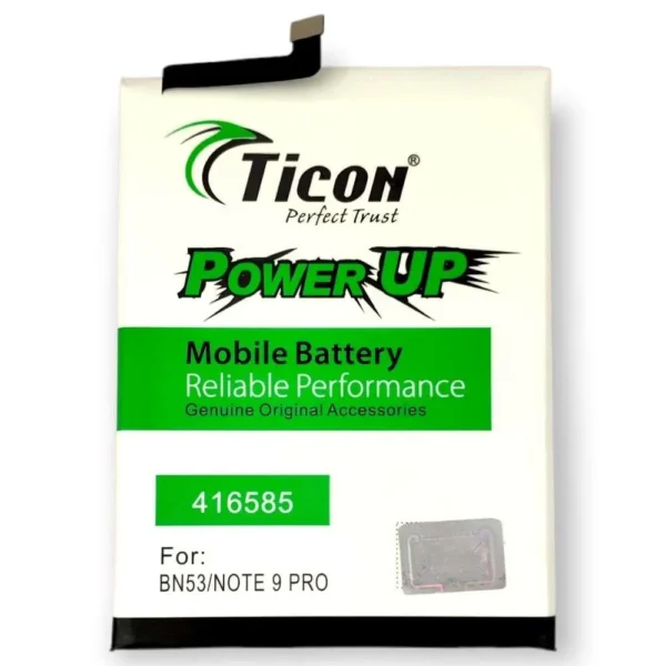 Mi Note 9 Pro BN-53 Mobile Ticon Li-ion Battery With 5000mAh Capacity/3.85V