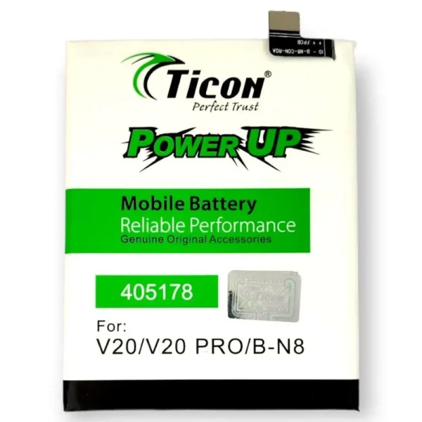Vivo V20/V20 Pro B-N8 Mobile Ticon Li-ion Battery With 4000mAh Capacity/3.85V