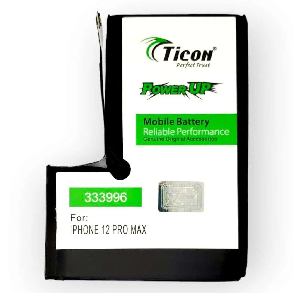 IPHONE 12Pro Max Mobile Ticon Li-ion Battery With 3687mAh Capacity/3.85V