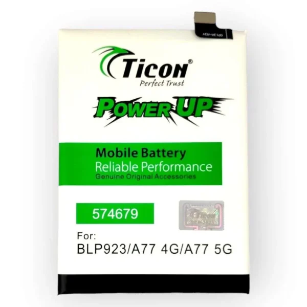 OPPO A77 4G/A77 5G BLP923 Mobile Ticon Li-ion Battery With 5000mAh Capacity/3.85V