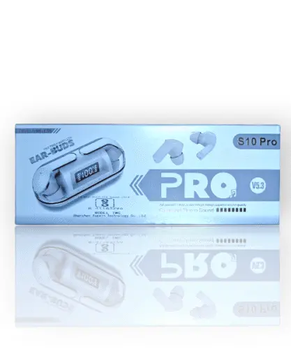 S10 Pro Capsule Style TWS Earbuds V5.3 Transparent Design With Long Battery Backup