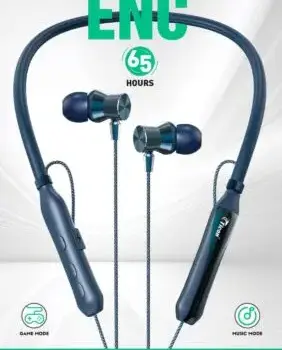 Ticon WX-295 Wireless Neckband With Magnetic On/Off 65 Hours Talk Time