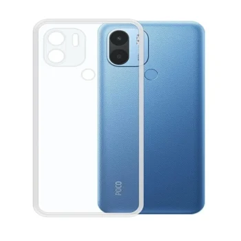Poco C50 Transparent Back Cover Case | Protection Cover Case TPU