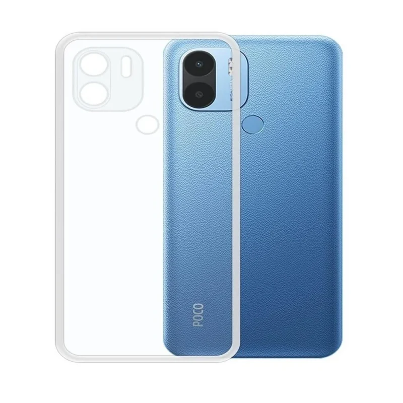 Poco C50 Transparent Back Cover Case | Protection Cover Case TPU