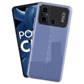 Poco C55 Transparent Back Cover Case | Protection Cover Case TPU