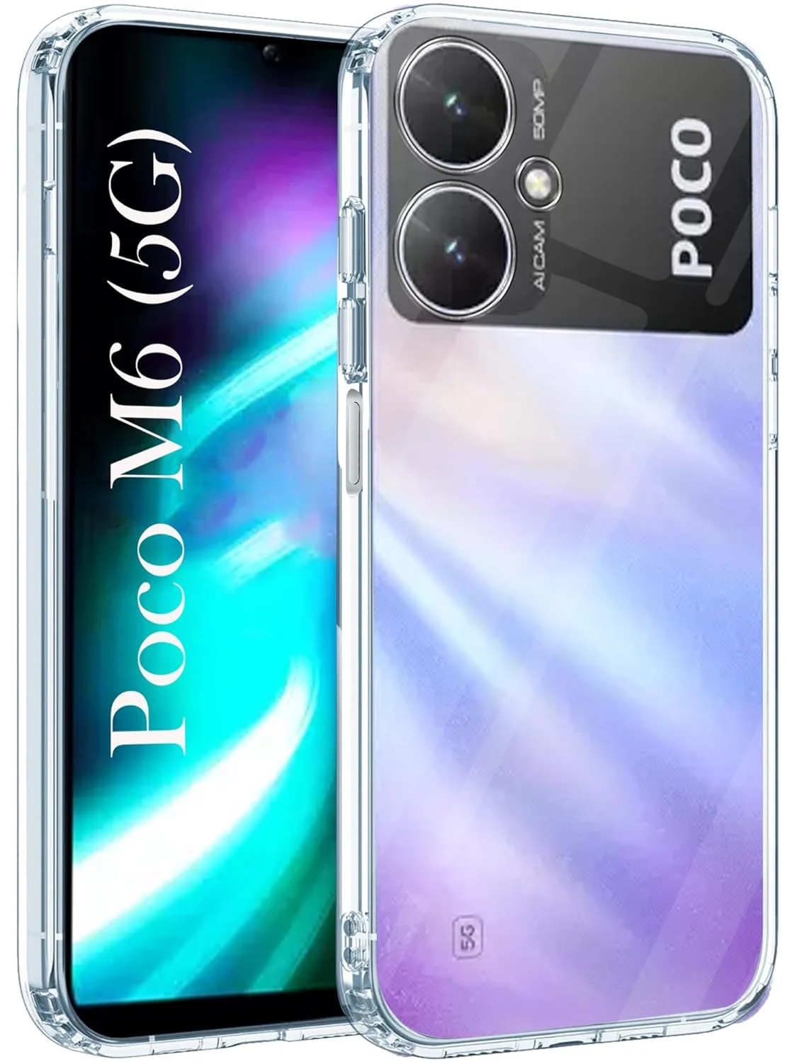 Poco M6 5G TRANSPARENT PROTECTION Back Cover