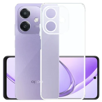 OPPO A3x Transparent Back Cover Case | Protection Cover Case TPU