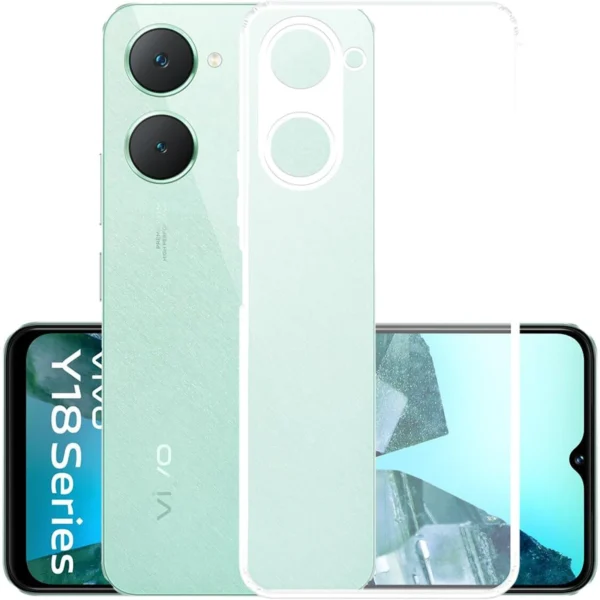 Vivo T3 Lite Transparent Back Cover Case | Protection Cover Case TPU