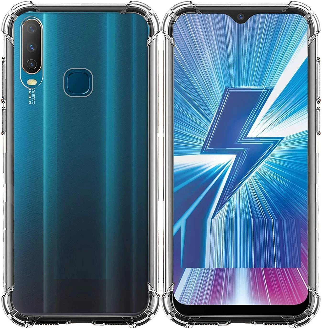 Vivo Y12 TRANSPARENT PROTECTION T Back Cover