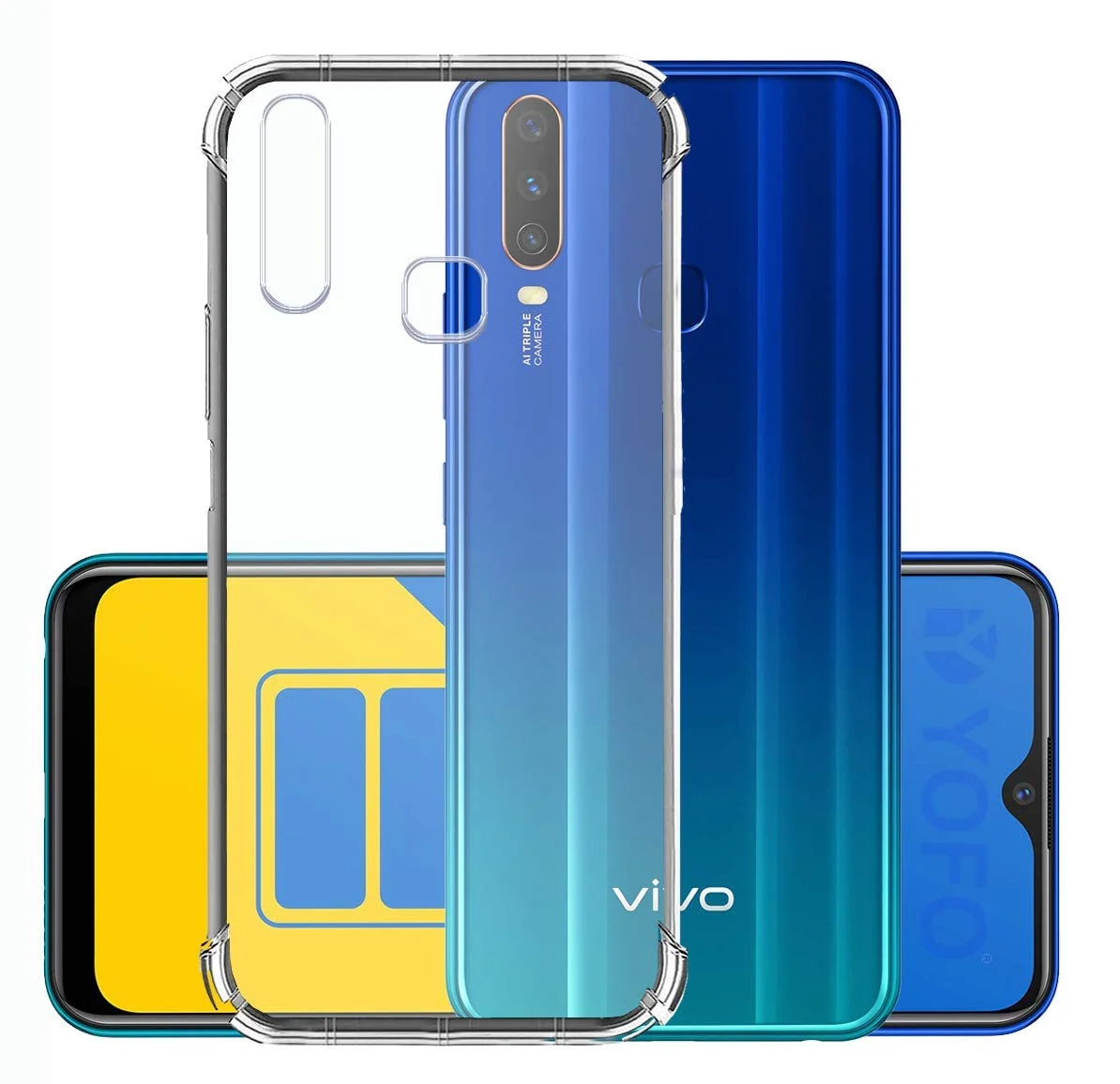 Vivo Y15 TRANSPARENT PROTECTION T Back Cover